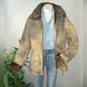 e u r o :: Spanish Shearling Lamb Fur Leather Jacket